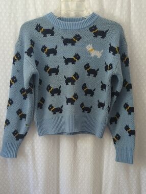 Stranger Things No Boundaries Scotty Dog Sweater Women's XS